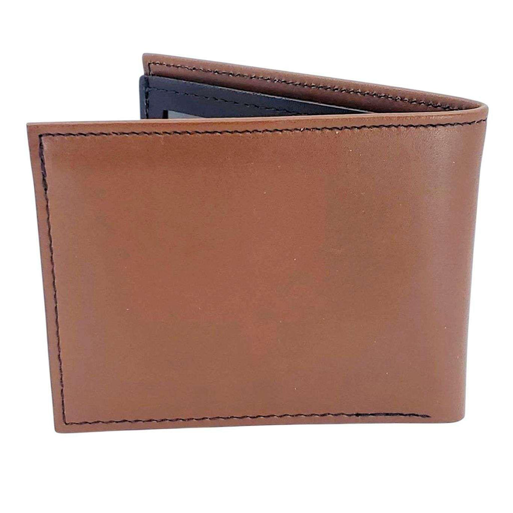 Leather Wallet - Geometric Trees (Brown) by Backerton