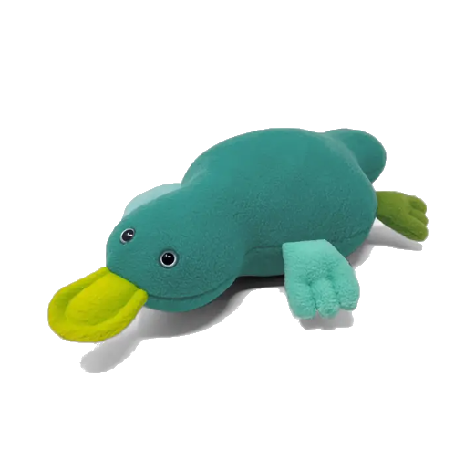 Cuddly Creature - Platypus Plush Turquoise by Mr. Sogs