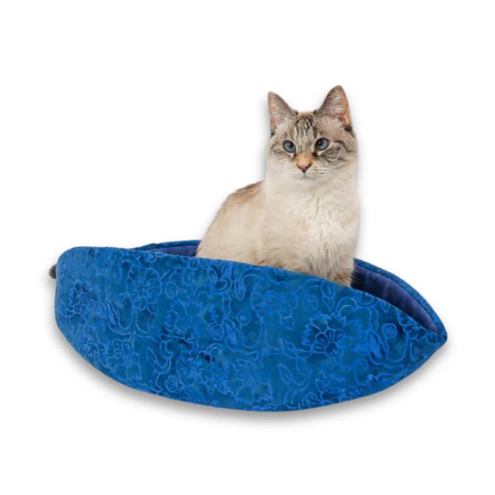 Regular The Cat Canoe - Blue Floral Batik with Blue Lining by The Cat Ball