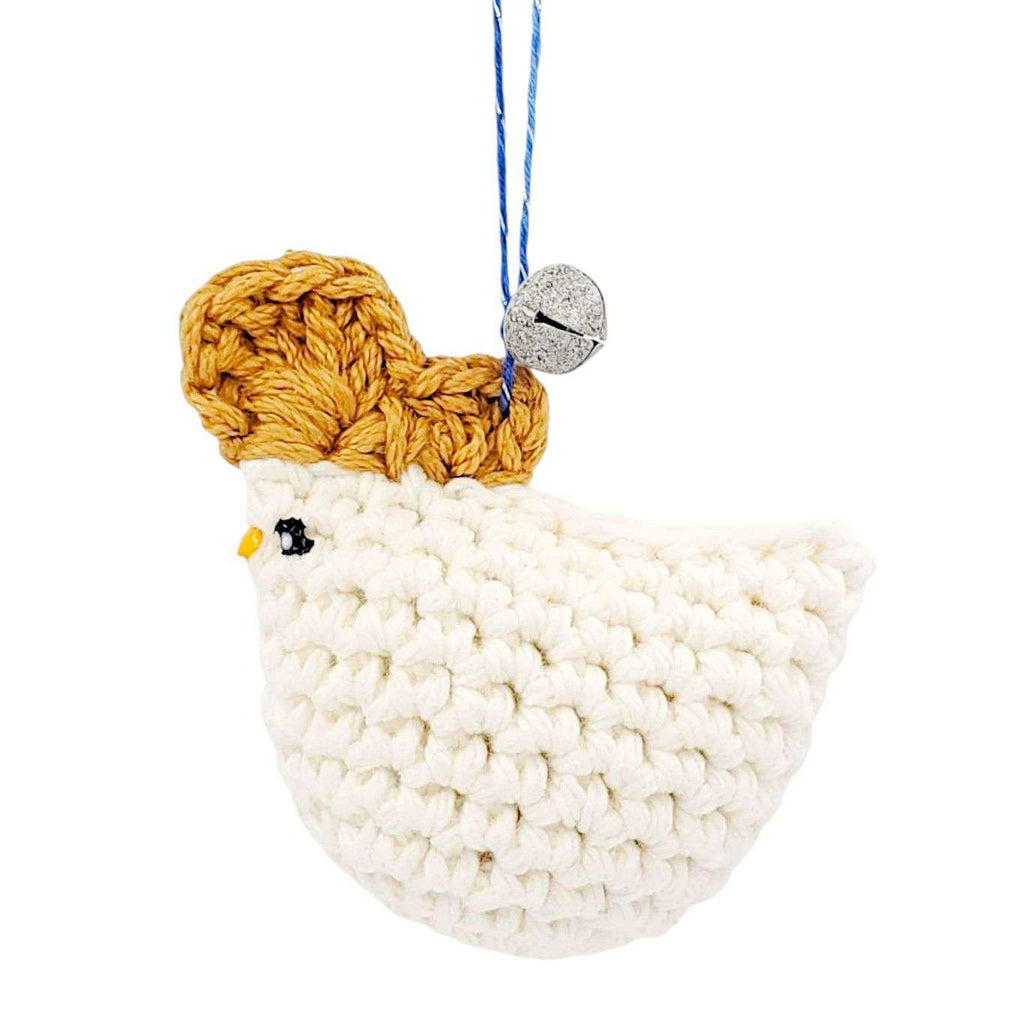 Ornament - Chicken with Bell (Assorted) by Moyo Workshop
