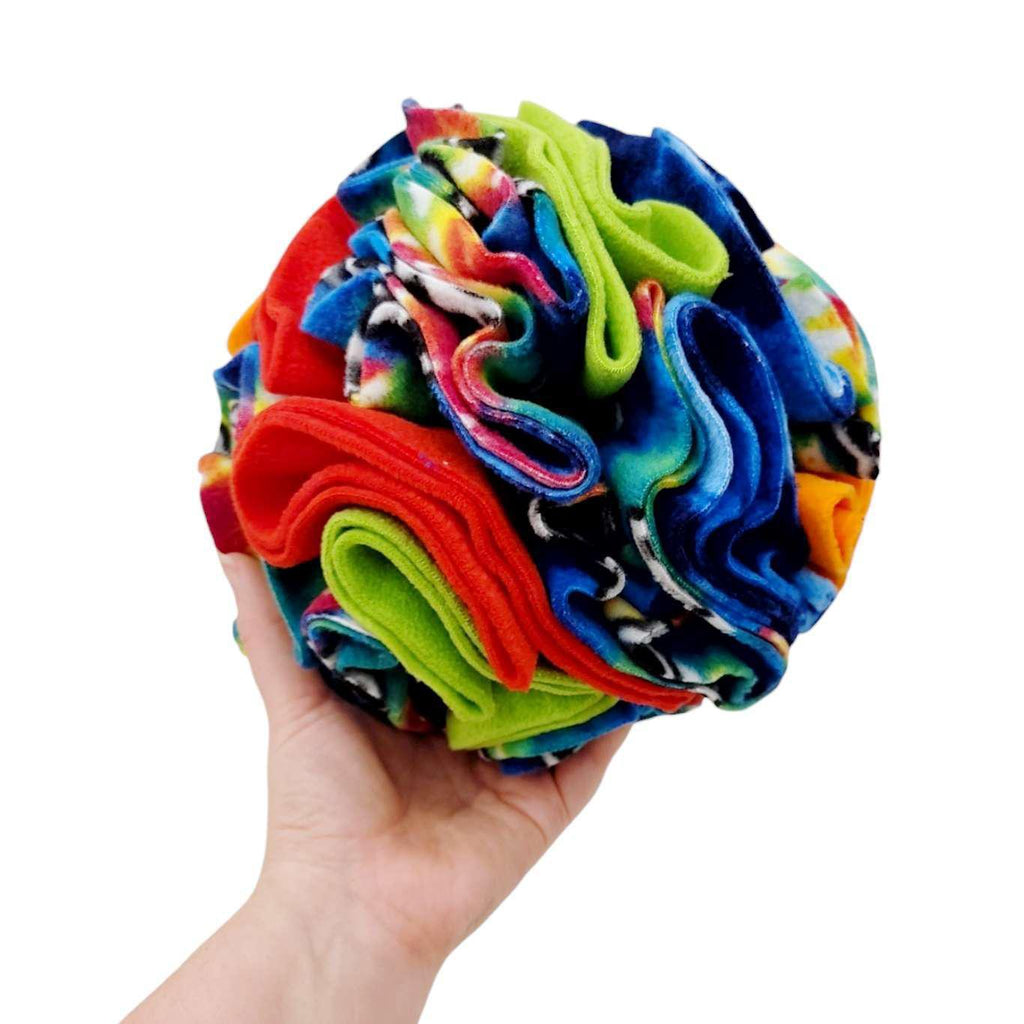 Pet Toy - 10 in - Large Snuffle Ball (Asst Color Combos) by Superb Snuffles