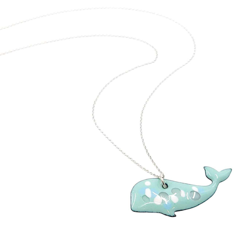 Necklace - Whale (Light Blue with Spots) by Magpie Mouse Studios