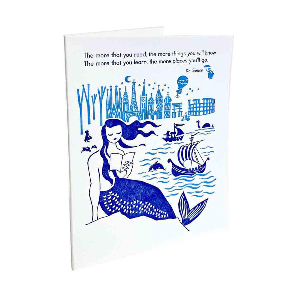 Card - All Occasion - Mermaid Seuss Quote by Ilee Papergoods