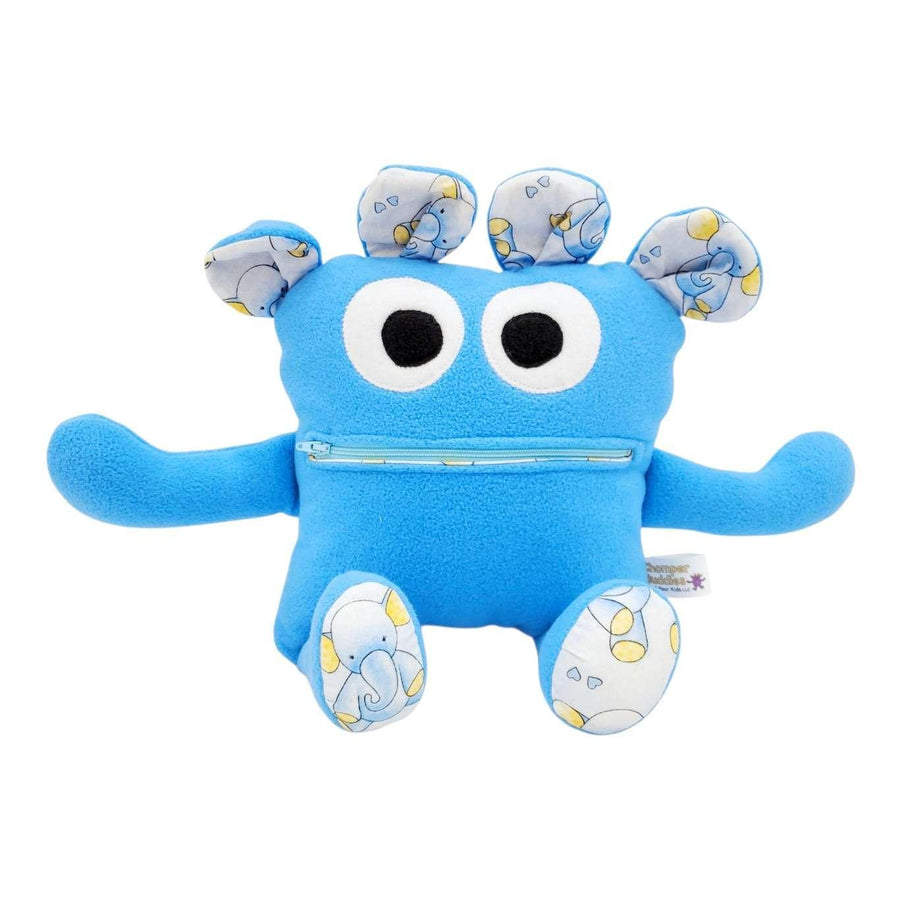 Plush - 14in - Large Chomper Buddy (Blue Elephants) by Peek A Boo Plush, image 1 of 7