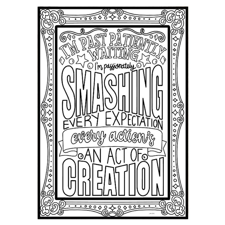 Coloring - Rise Up (Pages or Postcards) by Coloring Broadway