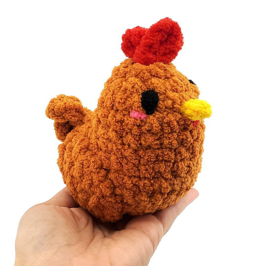 Plush Toy - Lil’ Hen (Rust) by Crittercrafts