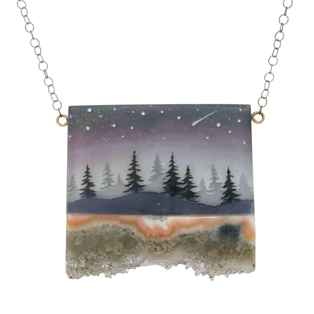 Necklace - Deep Woods Crystal by Fernworks