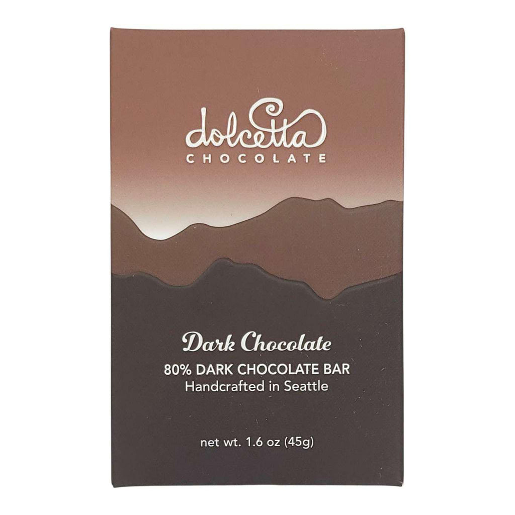 Bar - Dark Chocolate (80% Dark Chocolate) by Dolcetta Artisan Sweets