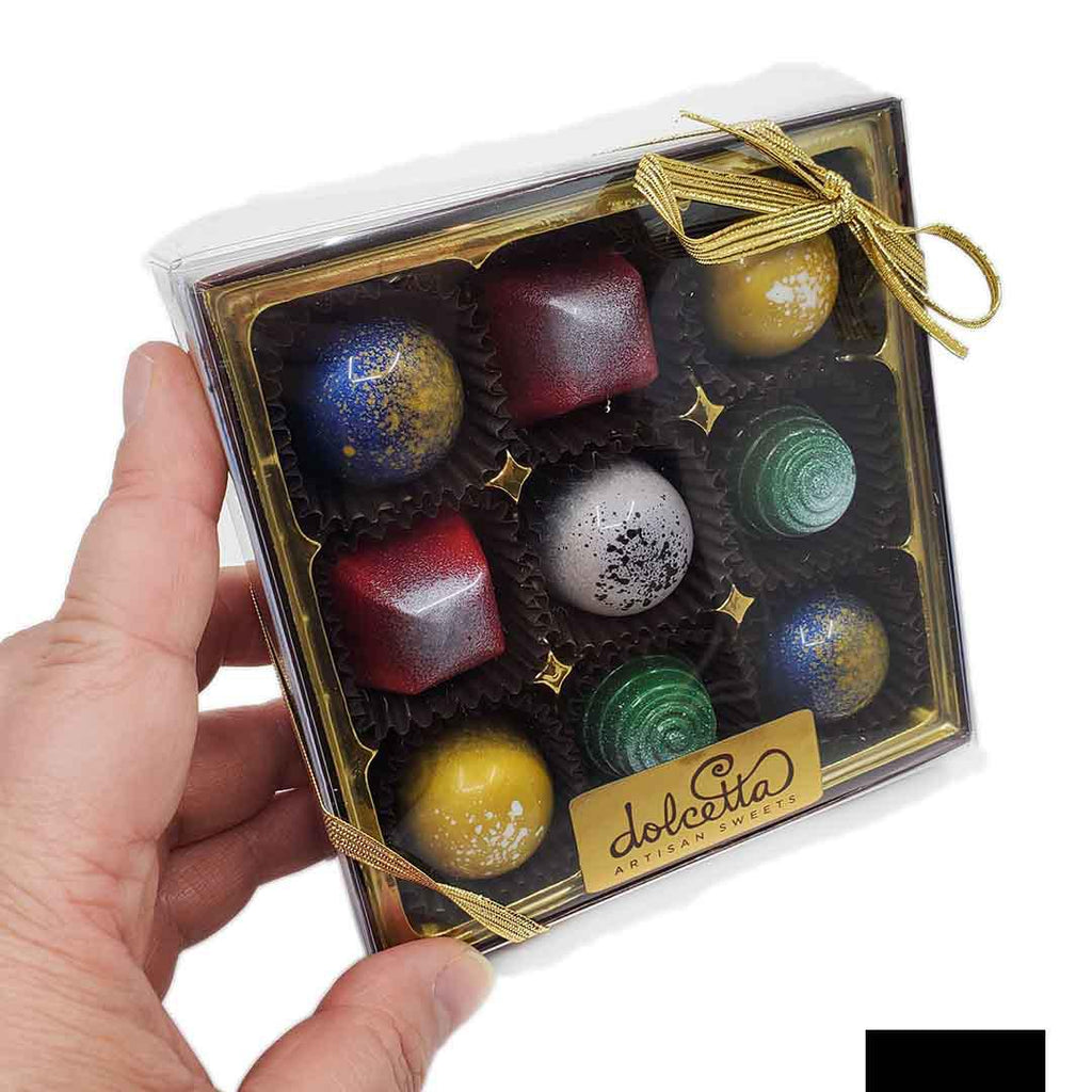 Chocolate Bonbons - 9 Piece Holiday Assortment by Dolcetta Artisan Sweets