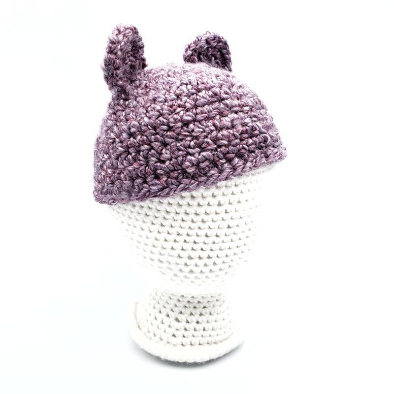 Hat - Toddler - Bear (Light Pink Purple) by Scary White Girl