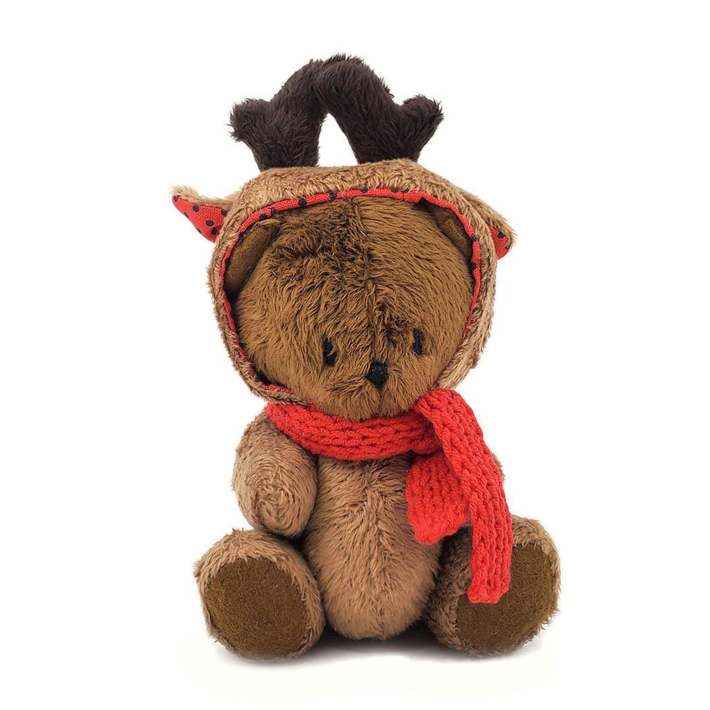 Plush - Brown Bear in Deer Costume by Frank and Bubby