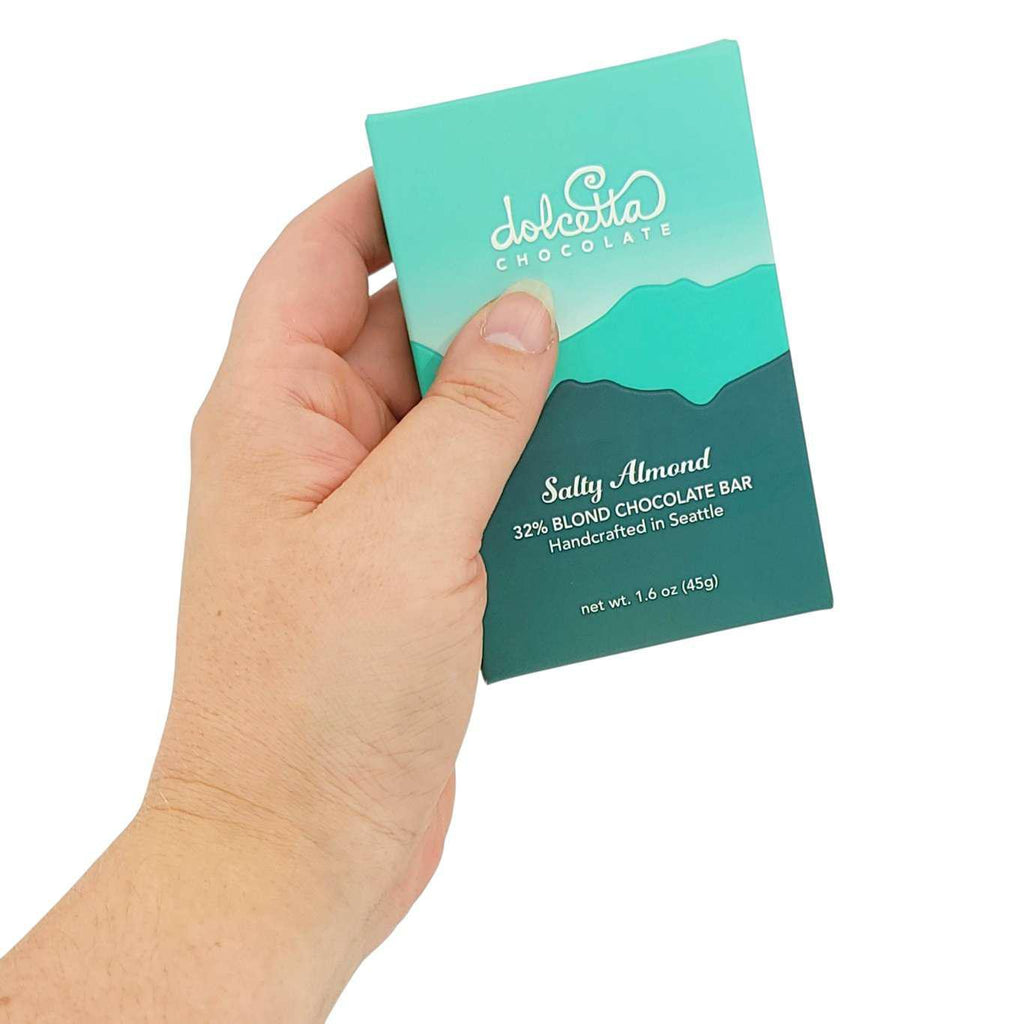 Bar - Salty Almond (32% Blond Chocolate) by Dolcetta Artisan Sweets