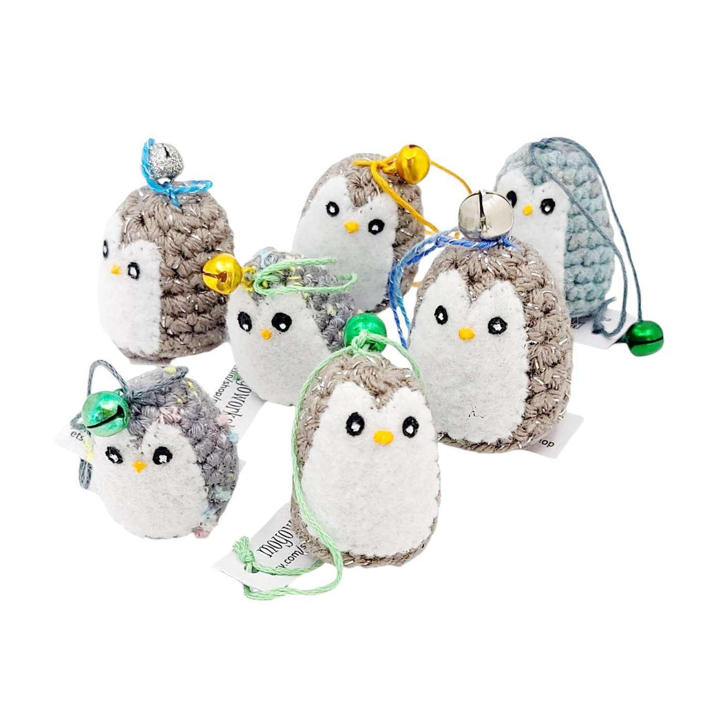 Ornament - Penguin with Bell (Gray) by Moyo Workshop