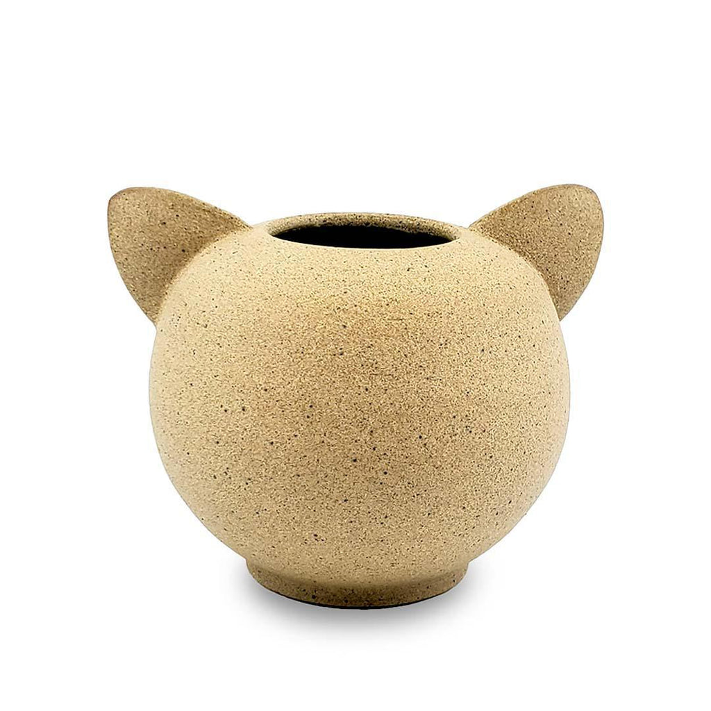 Kitty Cat Vase - Side-Eye by Jennifer Fujimoto