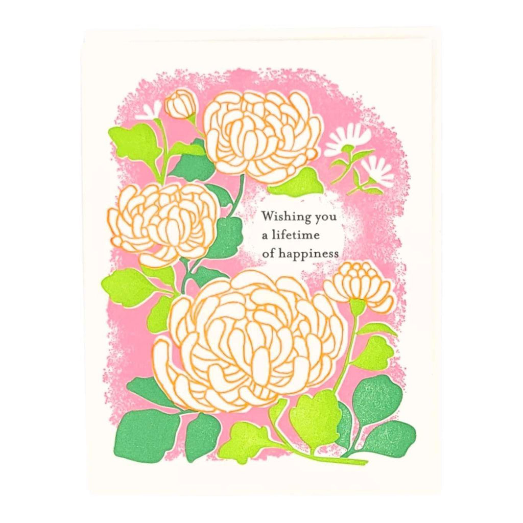 Card - Wedding - Wishing You a Lifetime of Happiness by Ilee Papergoods