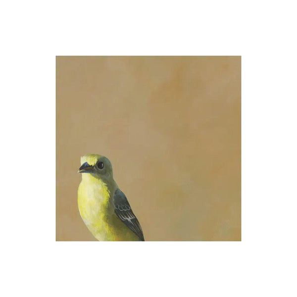 Wall Art - Goldfinch on 8in x 8in Wood Panel by The Mincing Mockingbird