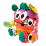 Plush - 14in - Large Chomper Buddy (Rainbow Flag Puppy Green) by Peek A Boo Plush, image 3 of 7