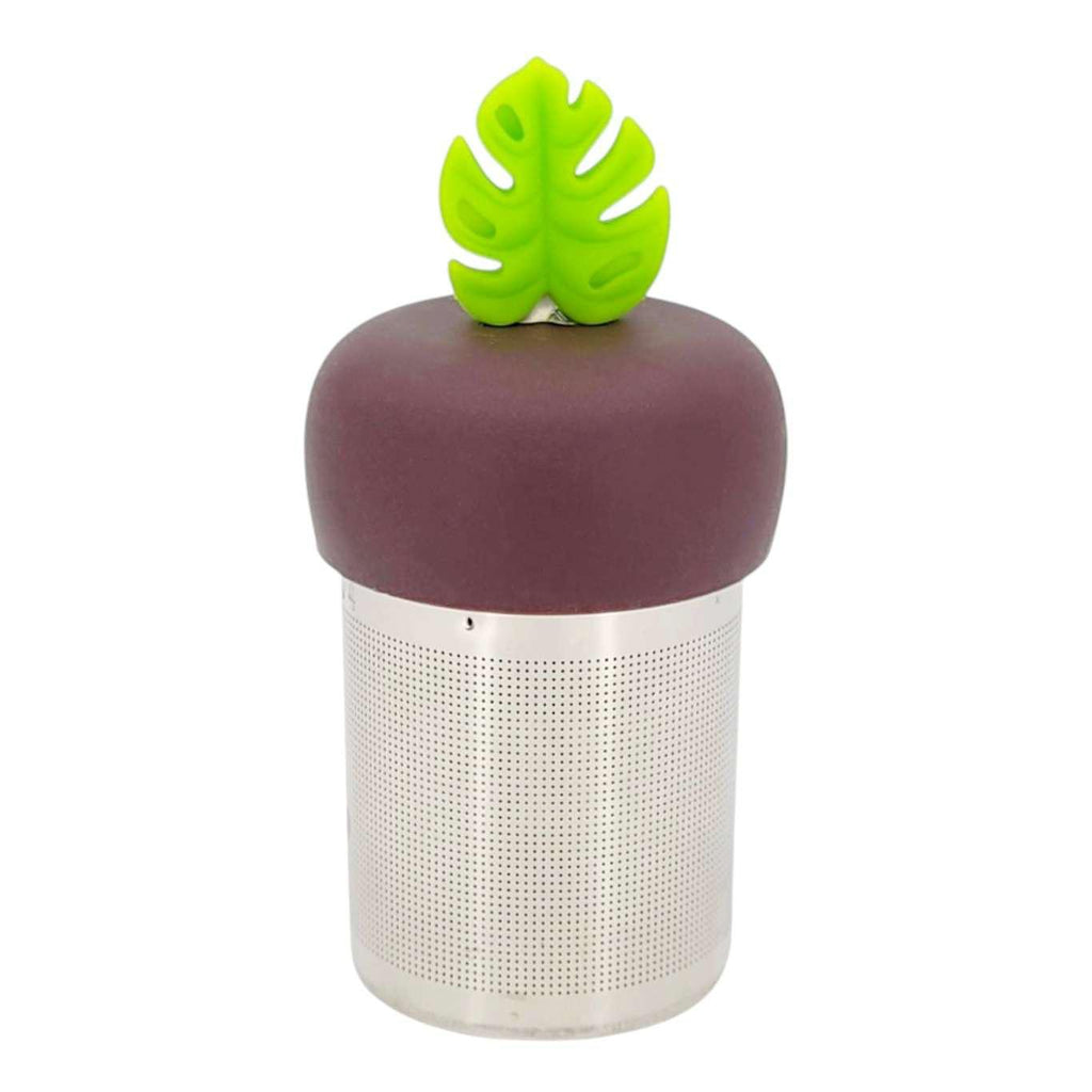Tea Infuser - Monstera Leaf (Forest Brown Base) by Float2Infuse
