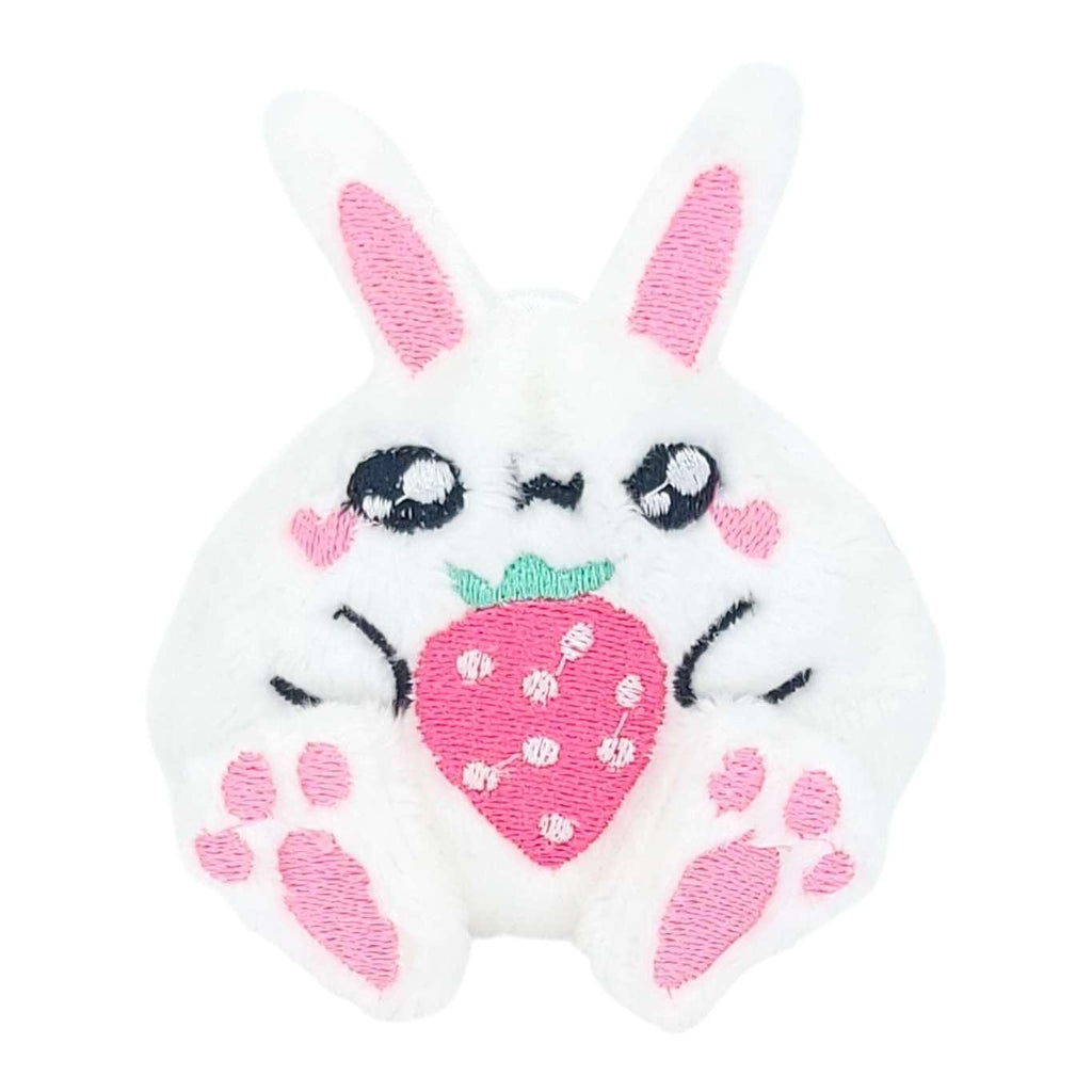 Keychain - Plush Strawberry Bunny by Kawaii Hair Candy