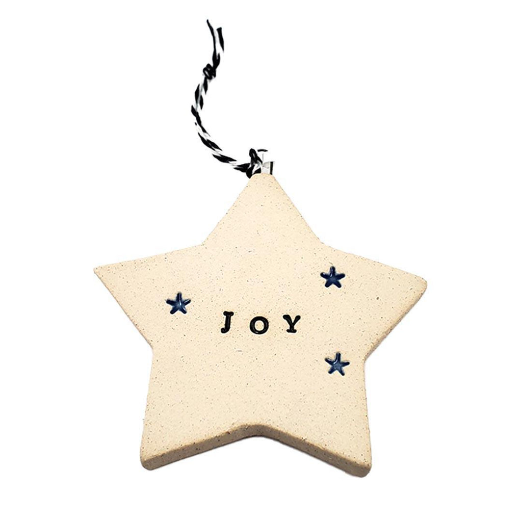 Ornaments - JOY Star with Stars (Assorted Colors) by Tasha McKelvey