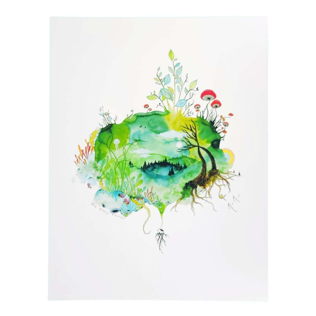 Art Print -  8.5 x11 The World Awaits Art Print by Melissa Moss Art