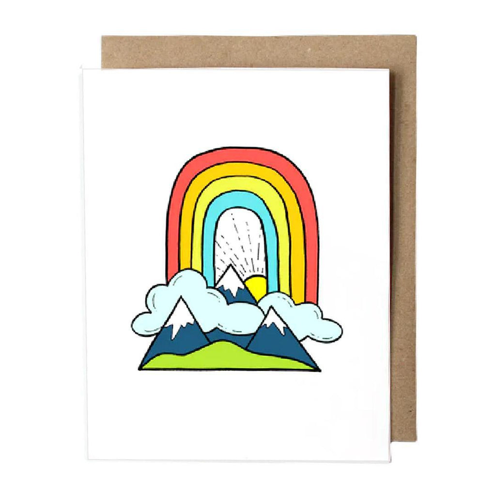 Card - Rainbow Mountain by Red Umbrella Designs