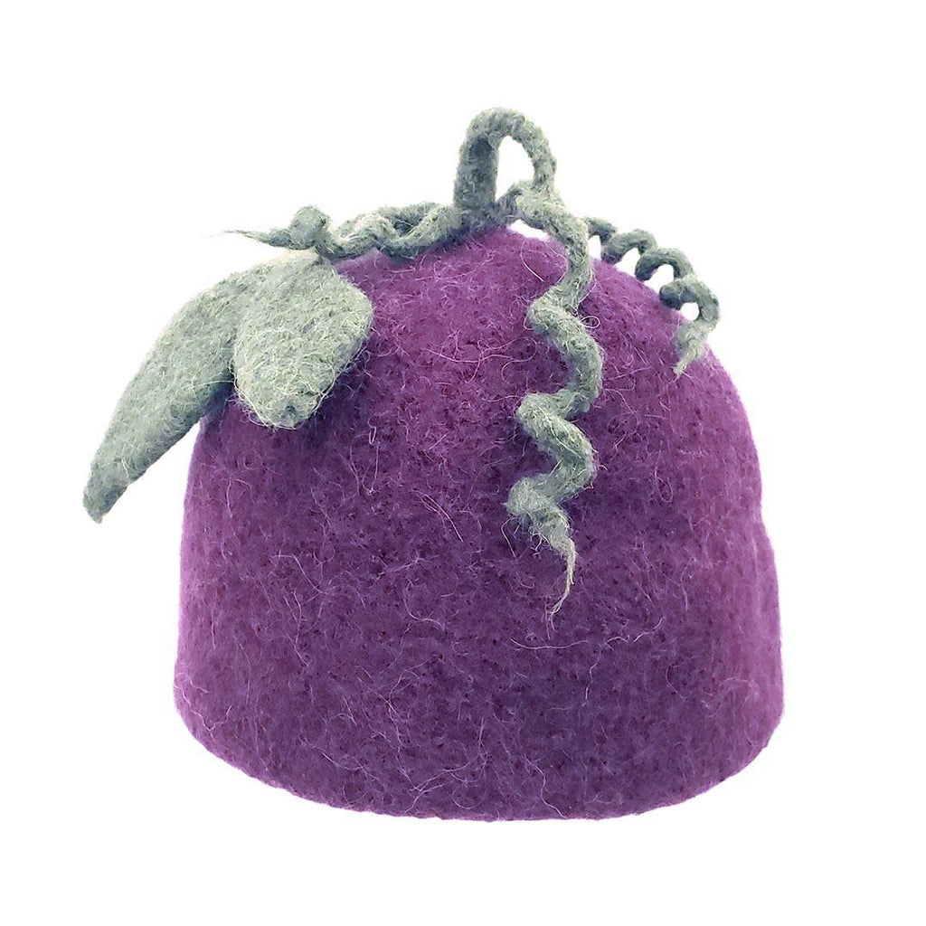 Hat - Grape Felted Wool Cap  (Assorted Sizes) by Snooter-doots