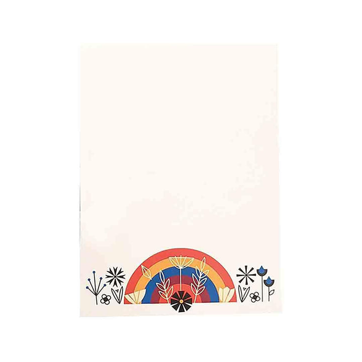Notepad - 4x6 Rainbow Flowers by Amber Leaders Designs