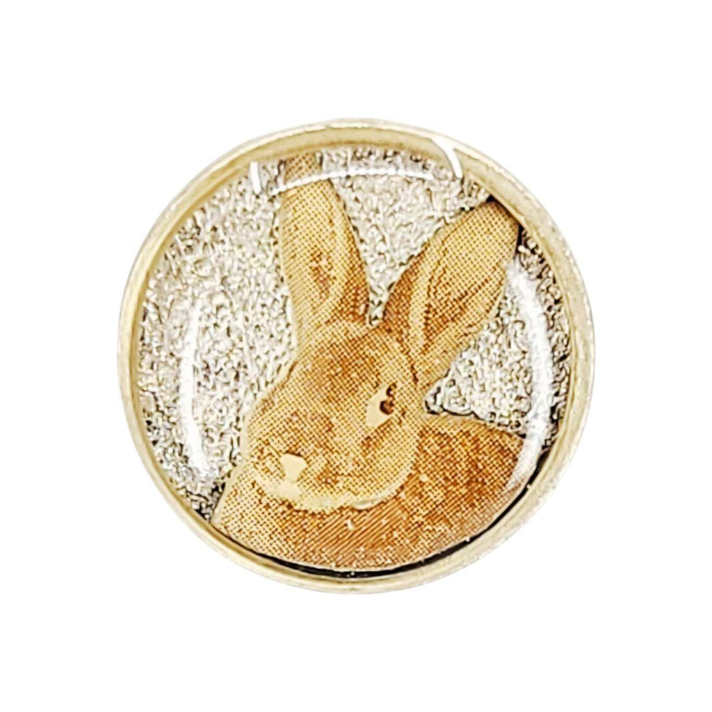 Lapel Pin - Bunny Rabbit Brown by XV Studios