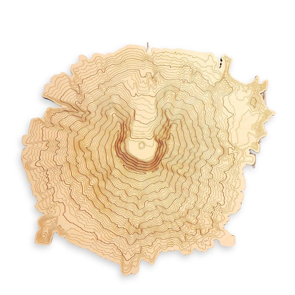 Wall Art - Mt. St Helens Topography by SML