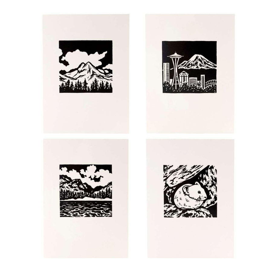 Card Set of 8 - All Occasion - PNW Vignettes by Lauren Nishizaki Designs, image 2 of 7