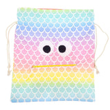 Bag - Chomper Buddy Drawstring (Mermaid Scales Pink) by Peek A Boo Plush, image 3 of 5