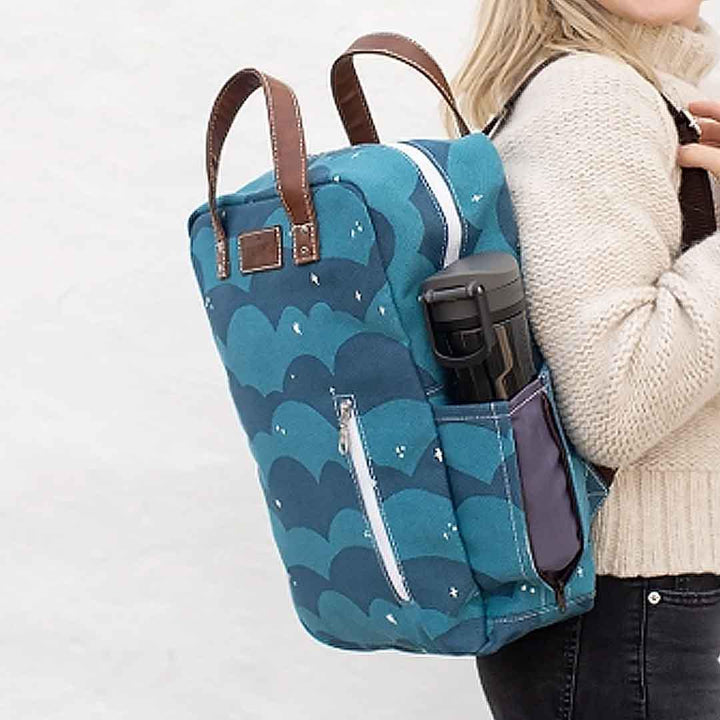 Laptop Backpack - Plaka Blues by MAIKA