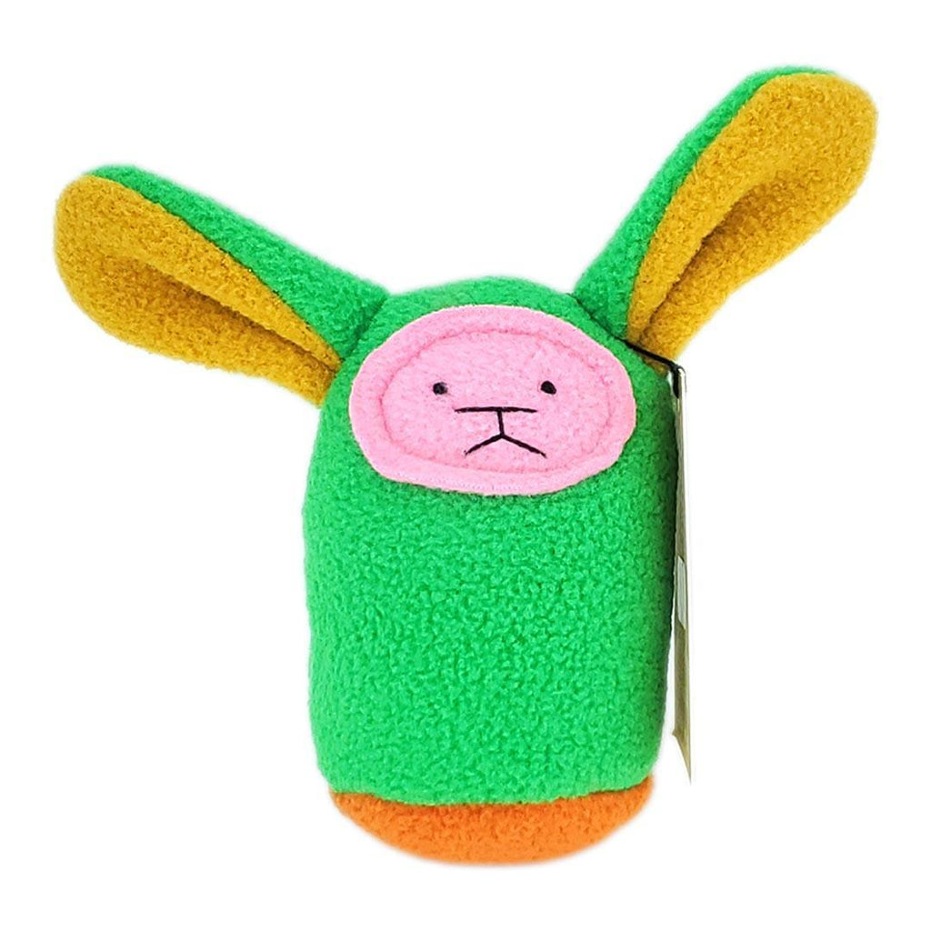 Plush Rattle - Green Bunny Mustard Ears by Mr. Sogs