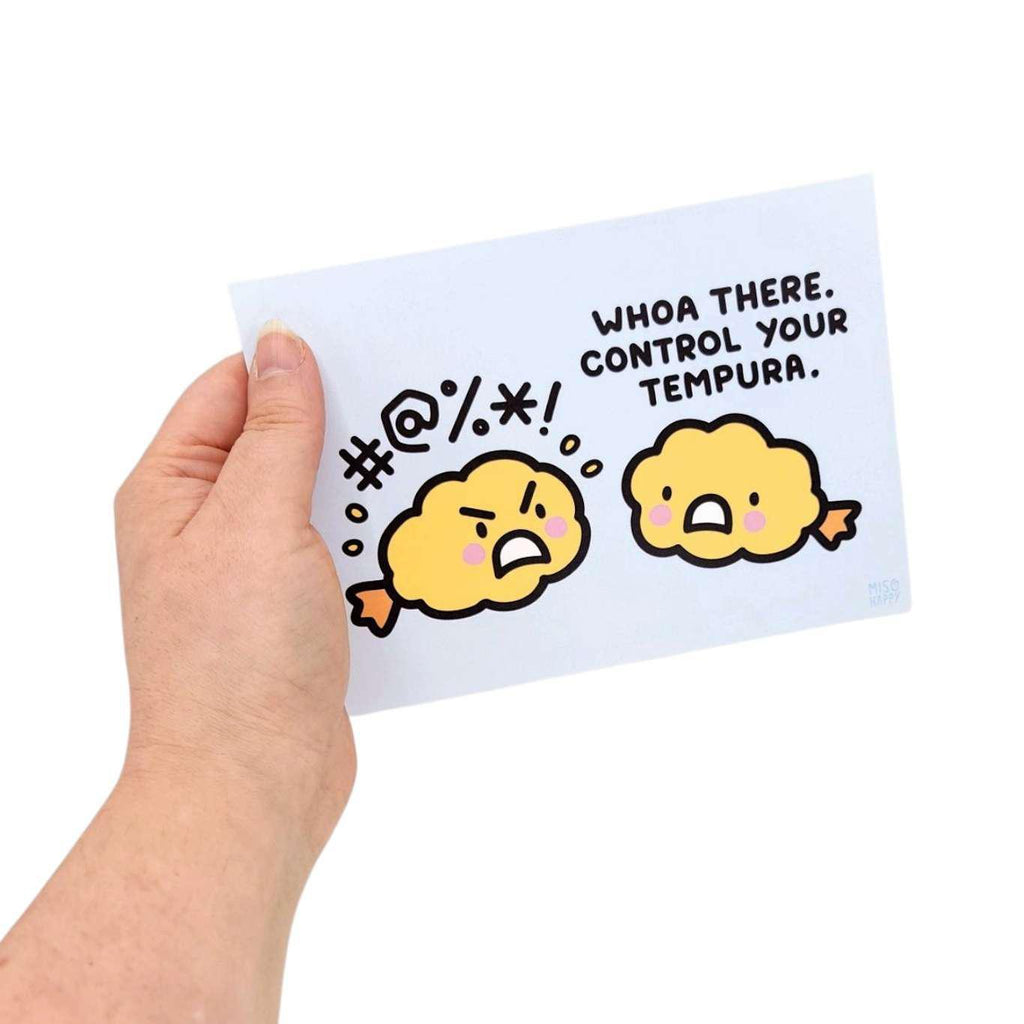 Art Print - 8x10 or 5x7 - Control Your TEMPURA by Mis0 Happy