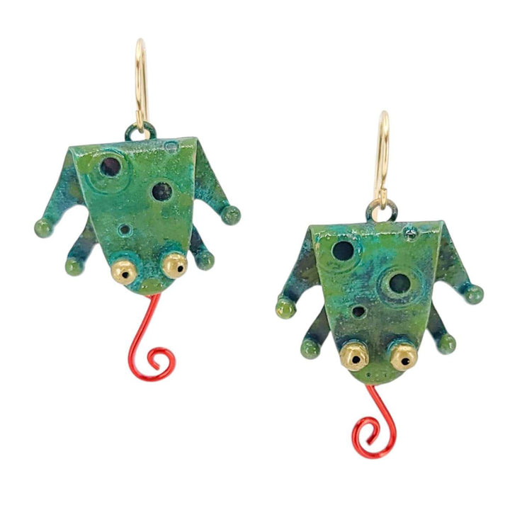 Earrings - Flytrap Frogs by Chickenscratch