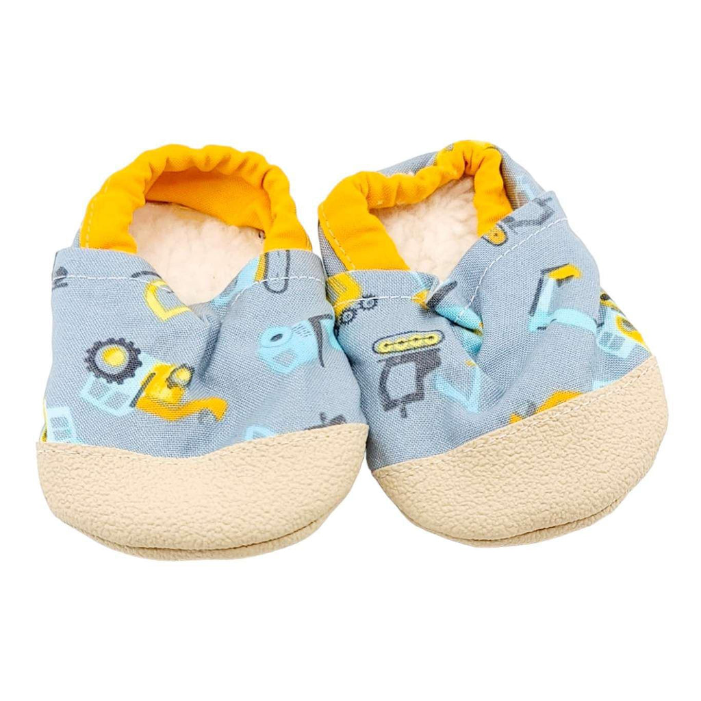 Baby Shoes - Construction Vehicles (0-6mo or 6-12mo) by This Brave Journey