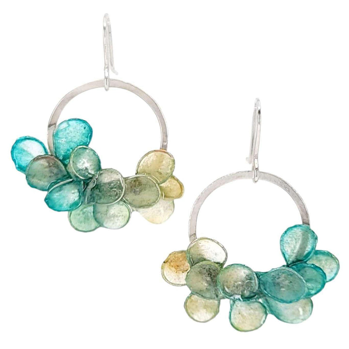 Earrings - Small Silver Laurel (Assorted Colors) by Verso