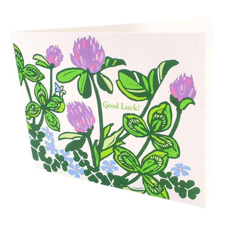 Card - All Occasion - Green Good Luck Clover by Little Green
