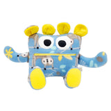 Plush - 14in - Large Chomper Buddy (Blue Sloths Yellow) by Peek A Boo Plush, image 1 of 7
