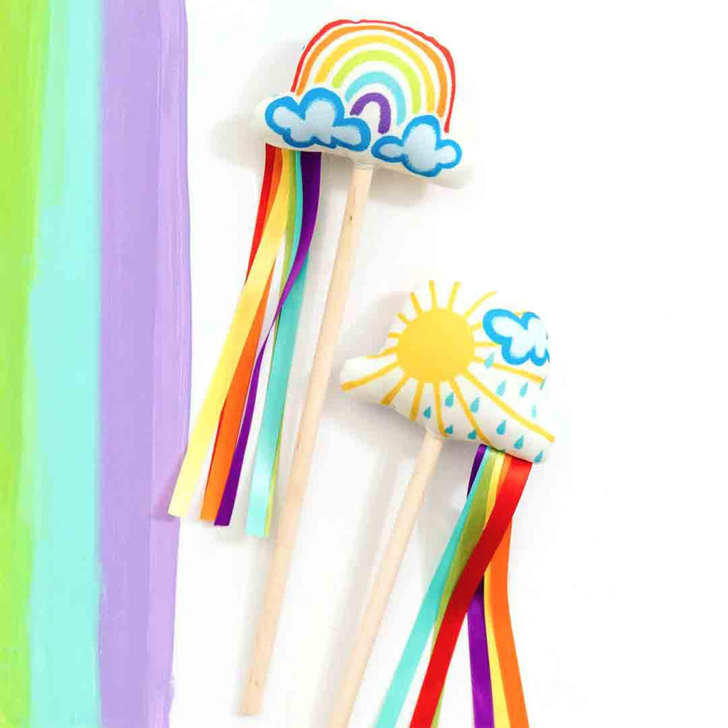 (30% Off) Wand - Rainbow Magic Ribbon Wand by So Handmade