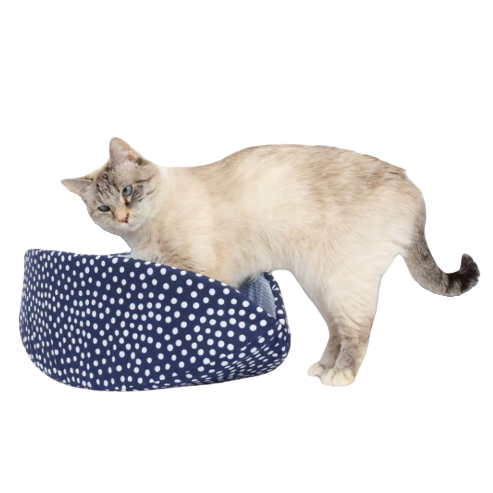 Regular The Cat Canoe - Indigo Dots with Blue Dot Lining by The Cat Ball