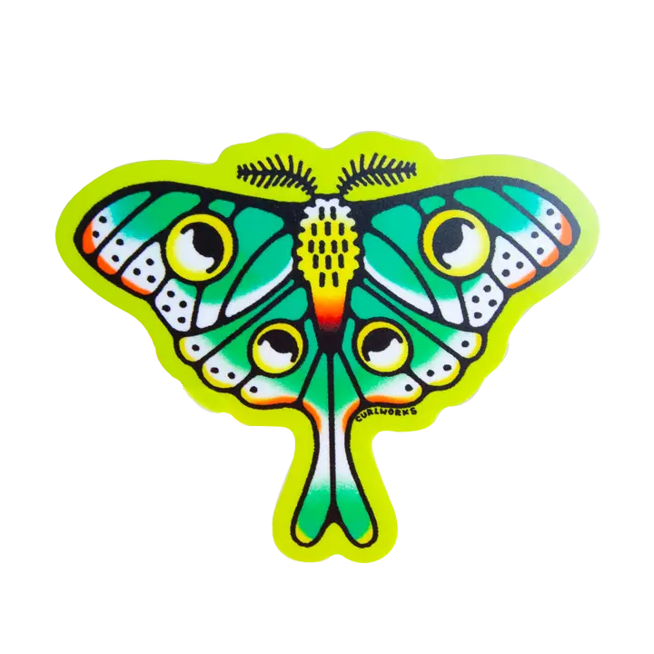 Sticker - Luna Moth by Curlworks