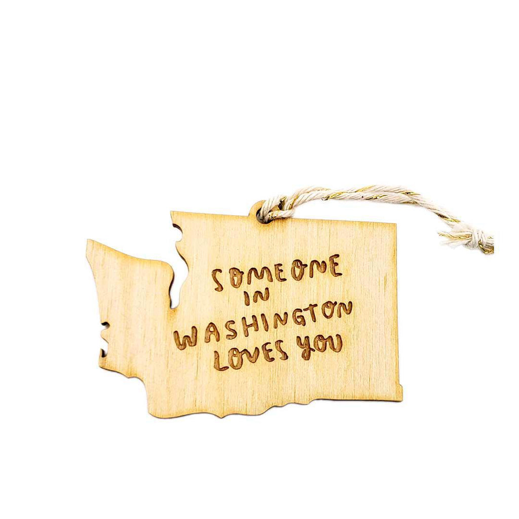 Ornaments - Small - WA State Someone in WA Loves You (Asst Colors) by SnowMade
