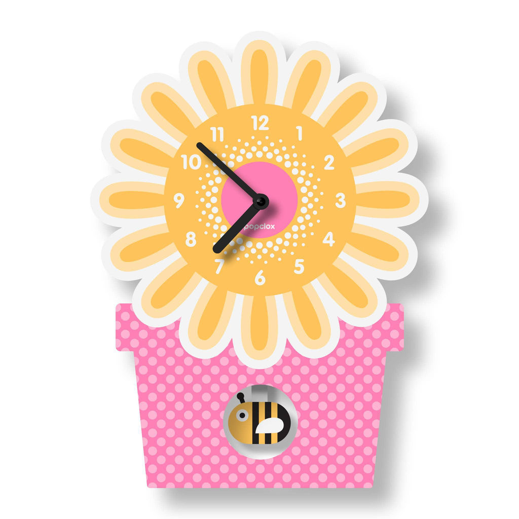 Acrylic Clock - Flowerpot Pendulum (Last One!) by Popclox