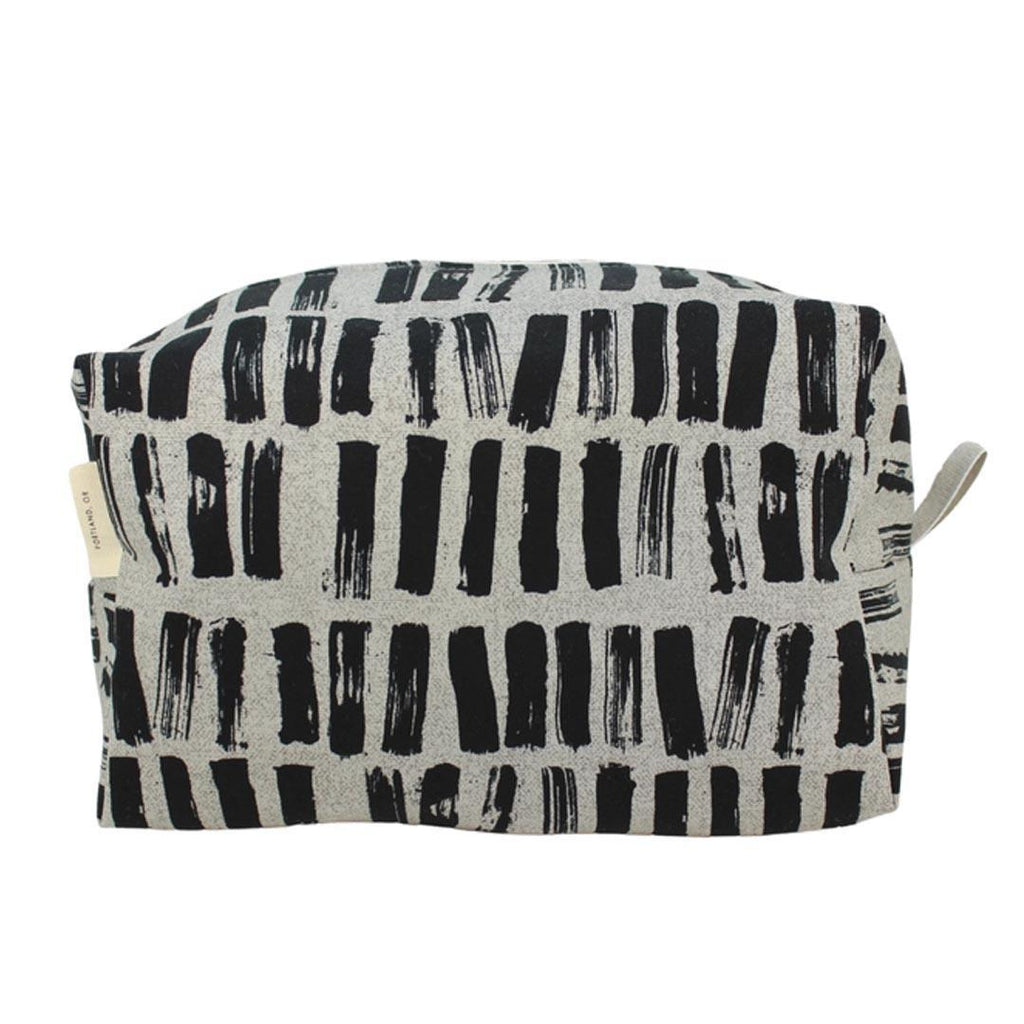 Dopp Kit - Large - Brushstrokes (Black Gray) by Dana Herbert