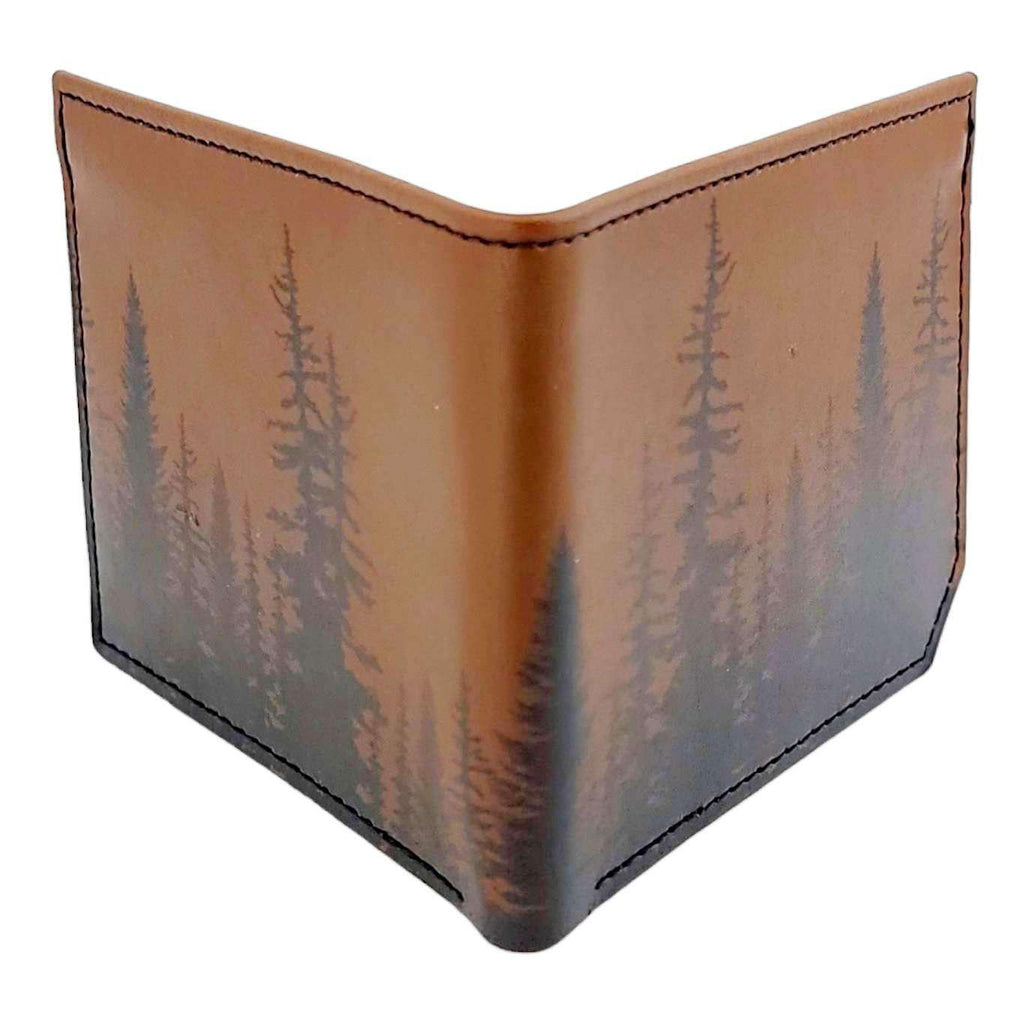 Leather Wallet - Brown Trees by Backerton