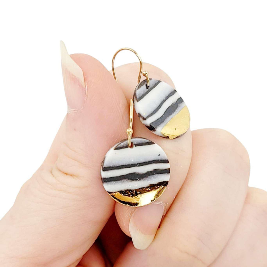 (20% Off) Earrings - Drops - Nene Circle by Almeda Jewelry