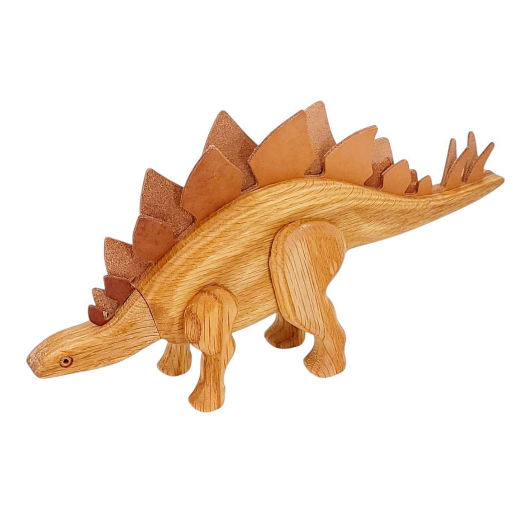 Wood Toy - Stegosaurus Dinosaur with Magnetic Joints by The Serious Toy Company