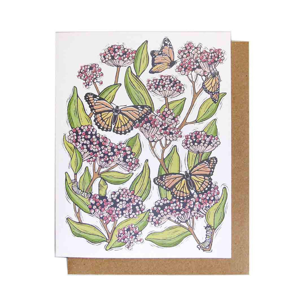 Card Set of 8 - All Occasion - Monarch & Milkweed by Root and Branch Paper Co.